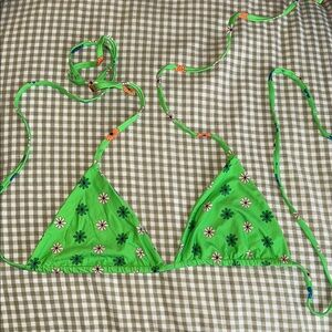Frankie's Bikinis Green Floral Bikini